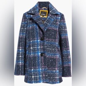 Sam Edelman plaid teddy coat